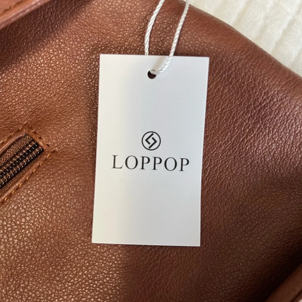 NWT Brown Leather Crossbody Bag - Picture 2 of 14